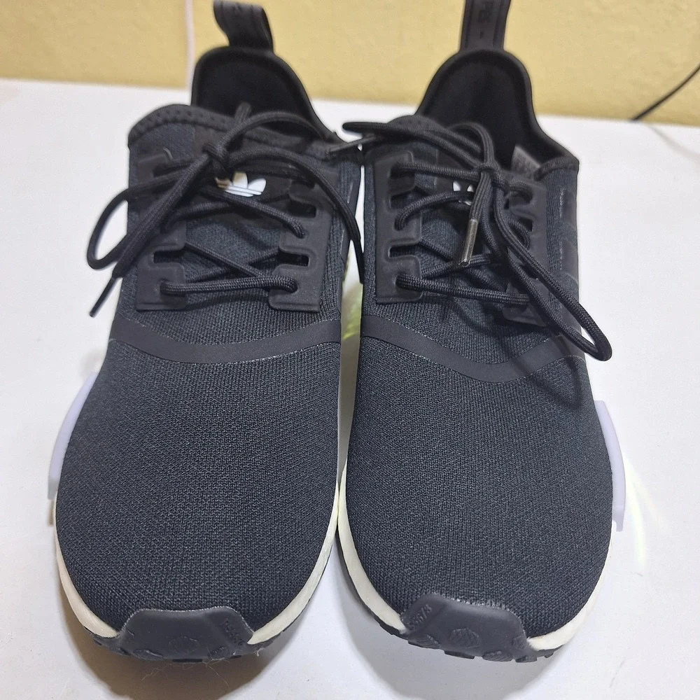 Adidas Originals NMD_R1 Parley Black White Iridescent Women's Size 8 Sneakers